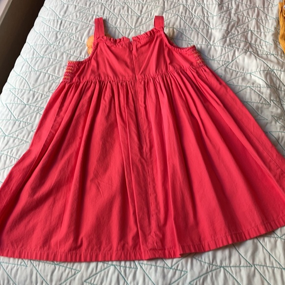 Gymboree dress red w Embroidery on top and a butterfly appliqué back zipper - Picture 5 of 7